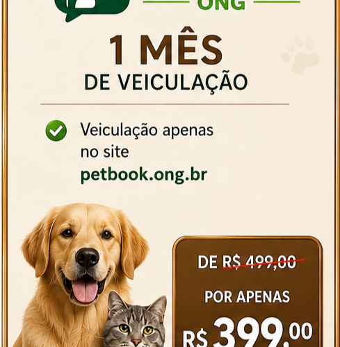 PetBook.ONG.br | Pacote Publicidade Bronze